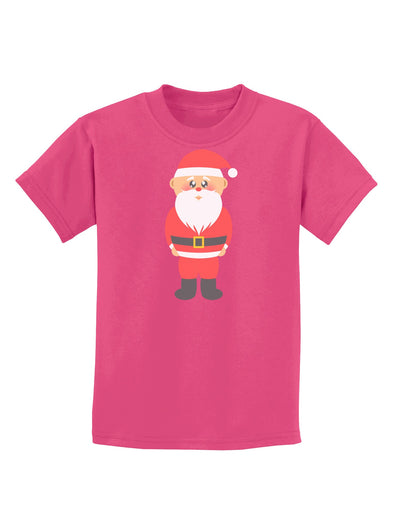 Cute Santa Claus Christmas Childrens Dark T-Shirt-Childrens T-Shirt-TooLoud-Sangria-X-Small-Davson Sales