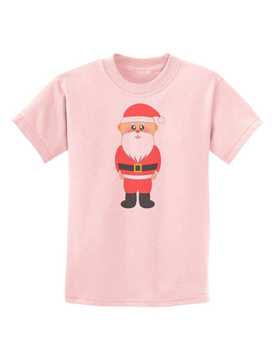 Cute Santa Claus Christmas Childrens T-Shirt-Childrens T-Shirt-TooLoud-PalePink-X-Small-Davson Sales