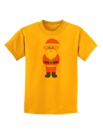 Cute Santa Claus Christmas Childrens T-Shirt-Childrens T-Shirt-TooLoud-Gold-X-Small-Davson Sales