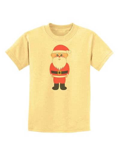 Cute Santa Claus Christmas Childrens T-Shirt-Childrens T-Shirt-TooLoud-Daffodil-Yellow-X-Small-Davson Sales