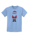 Cute Santa Claus Christmas Childrens T-Shirt-Childrens T-Shirt-TooLoud-Light-Blue-X-Small-Davson Sales