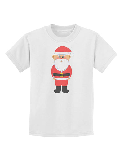 Cute Santa Claus Christmas Childrens T-Shirt-Childrens T-Shirt-TooLoud-White-X-Small-Davson Sales