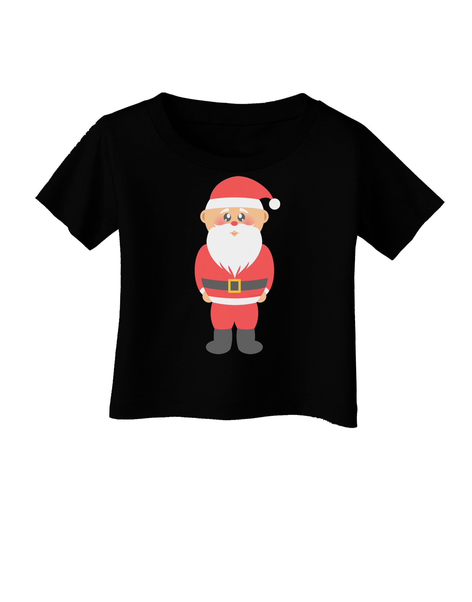 Cute Santa Claus Christmas Infant T-Shirt Dark-Infant T-Shirt-TooLoud-Black-06-Months-Davson Sales