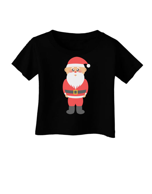 Cute Santa Claus Christmas Infant T-Shirt Dark-Infant T-Shirt-TooLoud-Black-06-Months-Davson Sales