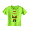 Cute Santa Claus Christmas Toddler T-Shirt-Toddler T-Shirt-TooLoud-Lime-Green-2T-Davson Sales