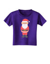 Cute Santa Claus Christmas Toddler T-Shirt Dark-Toddler T-Shirt-TooLoud-Purple-2T-Davson Sales