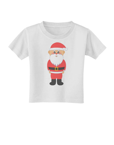 Cute Santa Claus Christmas Toddler T-Shirt-Toddler T-Shirt-TooLoud-White-2T-Davson Sales