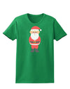 Cute Santa Claus Christmas Womens Dark T-Shirt-TooLoud-Kelly-Green-X-Small-Davson Sales