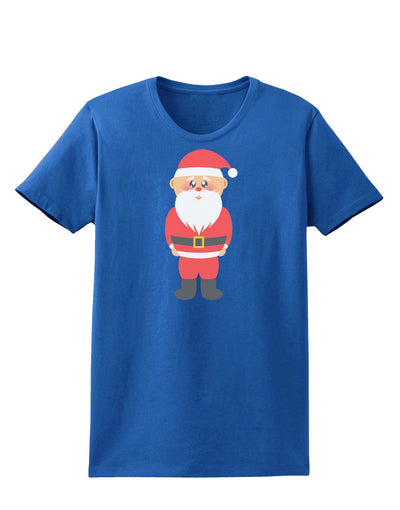 Cute Santa Claus Christmas Womens Dark T-Shirt-TooLoud-Royal-Blue-X-Small-Davson Sales
