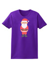 Cute Santa Claus Christmas Womens Dark T-Shirt-TooLoud-Purple-X-Small-Davson Sales