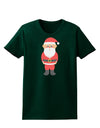 Cute Santa Claus Christmas Womens Dark T-Shirt-TooLoud-Forest-Green-Small-Davson Sales