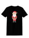 Cute Santa Claus Christmas Womens Dark T-Shirt-TooLoud-Black-X-Small-Davson Sales