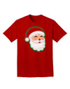 Cute Santa Claus Face Faux Applique Adult Dark T-Shirt-Mens T-Shirt-TooLoud-Red-Small-Davson Sales