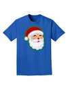 Cute Santa Claus Face Faux Applique Adult Dark T-Shirt-Mens T-Shirt-TooLoud-Royal-Blue-Small-Davson Sales