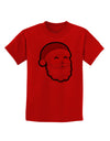 Cute Santa Claus Face Faux Applique Childrens T-Shirt-Childrens T-Shirt-TooLoud-Red-X-Small-Davson Sales