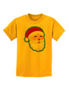 Cute Santa Claus Face Faux Applique Childrens T-Shirt-Childrens T-Shirt-TooLoud-Gold-X-Small-Davson Sales