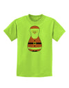 Cute Santa Matryoshka Nesting Doll - Christmas Childrens T-Shirt-Childrens T-Shirt-TooLoud-Lime-Green-X-Small-Davson Sales