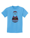 Cute Santa Matryoshka Nesting Doll - Christmas Childrens T-Shirt-Childrens T-Shirt-TooLoud-Aquatic-Blue-X-Small-Davson Sales