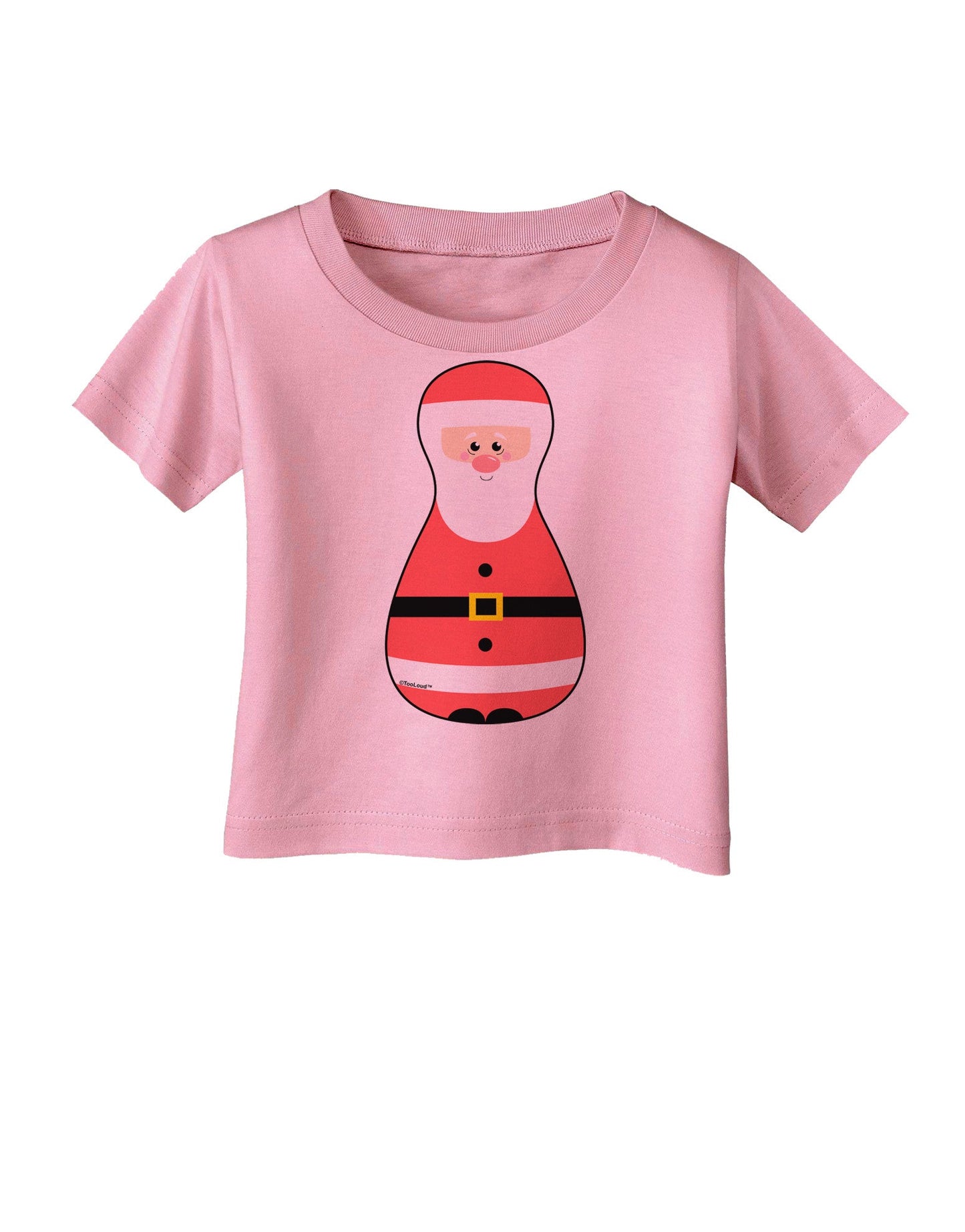 Cute Santa Matryoshka Nesting Doll - Christmas Infant T-Shirt-Infant T-Shirt-TooLoud-Candy-Pink-06-Months-Davson Sales