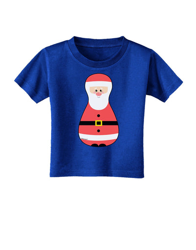 Cute Santa Matryoshka Nesting Doll - Christmas Toddler T-Shirt Dark-Toddler T-Shirt-TooLoud-Red-2T-Davson Sales