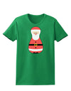 Cute Santa Matryoshka Nesting Doll - Christmas Womens Dark T-Shirt-TooLoud-Kelly-Green-X-Small-Davson Sales