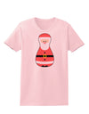 Cute Santa Matryoshka Nesting Doll - Christmas Womens T-Shirt-Womens T-Shirt-TooLoud-PalePink-X-Small-Davson Sales