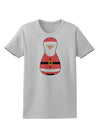 Cute Santa Matryoshka Nesting Doll - Christmas Womens T-Shirt-Womens T-Shirt-TooLoud-AshGray-X-Small-Davson Sales