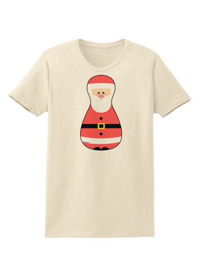 Cute Santa Matryoshka Nesting Doll - Christmas Womens T-Shirt-Womens T-Shirt-TooLoud-Natural-X-Small-Davson Sales