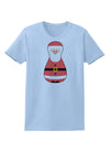 Cute Santa Matryoshka Nesting Doll - Christmas Womens T-Shirt-Womens T-Shirt-TooLoud-Light-Blue-X-Small-Davson Sales