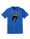 Cute Scaredy Cat Black Cat Halloween Adult Dark T-Shirt-Mens T-Shirt-TooLoud-Royal-Blue-Small-Davson Sales