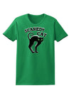 Cute Scaredy Cat Black Cat Halloween Womens Dark T-Shirt-TooLoud-Kelly-Green-X-Small-Davson Sales