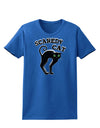 Cute Scaredy Cat Black Cat Halloween Womens Dark T-Shirt-TooLoud-Royal-Blue-X-Small-Davson Sales