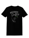 Cute Scaredy Cat Black Cat Halloween Womens Dark T-Shirt-TooLoud-Black-X-Small-Davson Sales