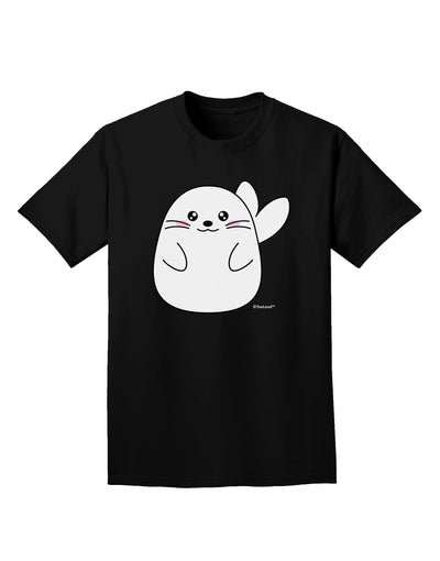 Cute Seal Adult Dark T-Shirt by TooLoud-Mens T-Shirt-TooLoud-Black-Small-Davson Sales