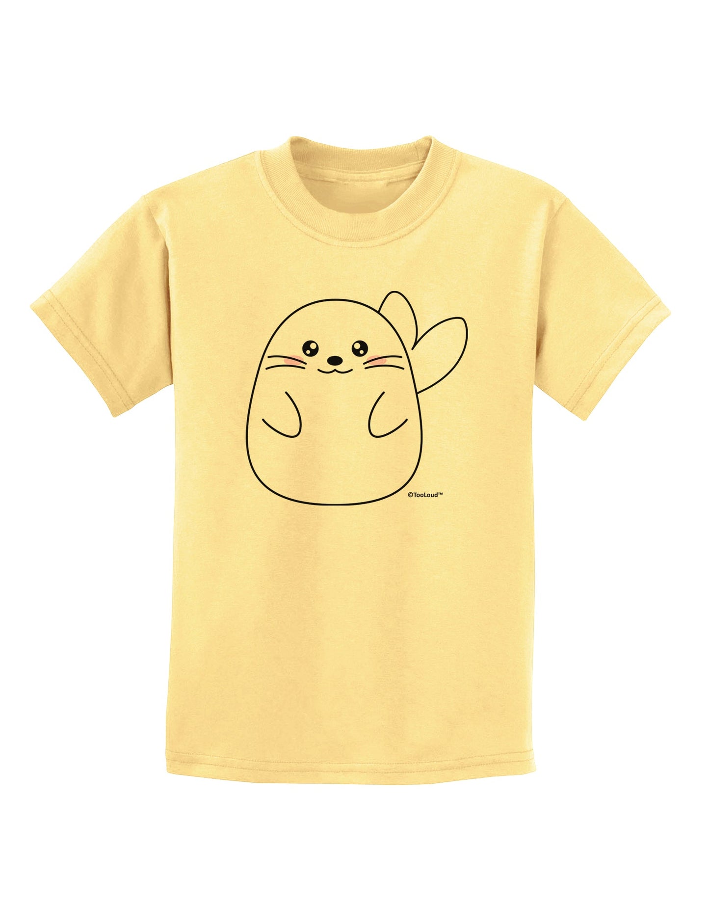 Cute Seal Childrens T-Shirt by TooLoud-Childrens T-Shirt-TooLoud-Daffodil-Yellow-X-Small-Davson Sales