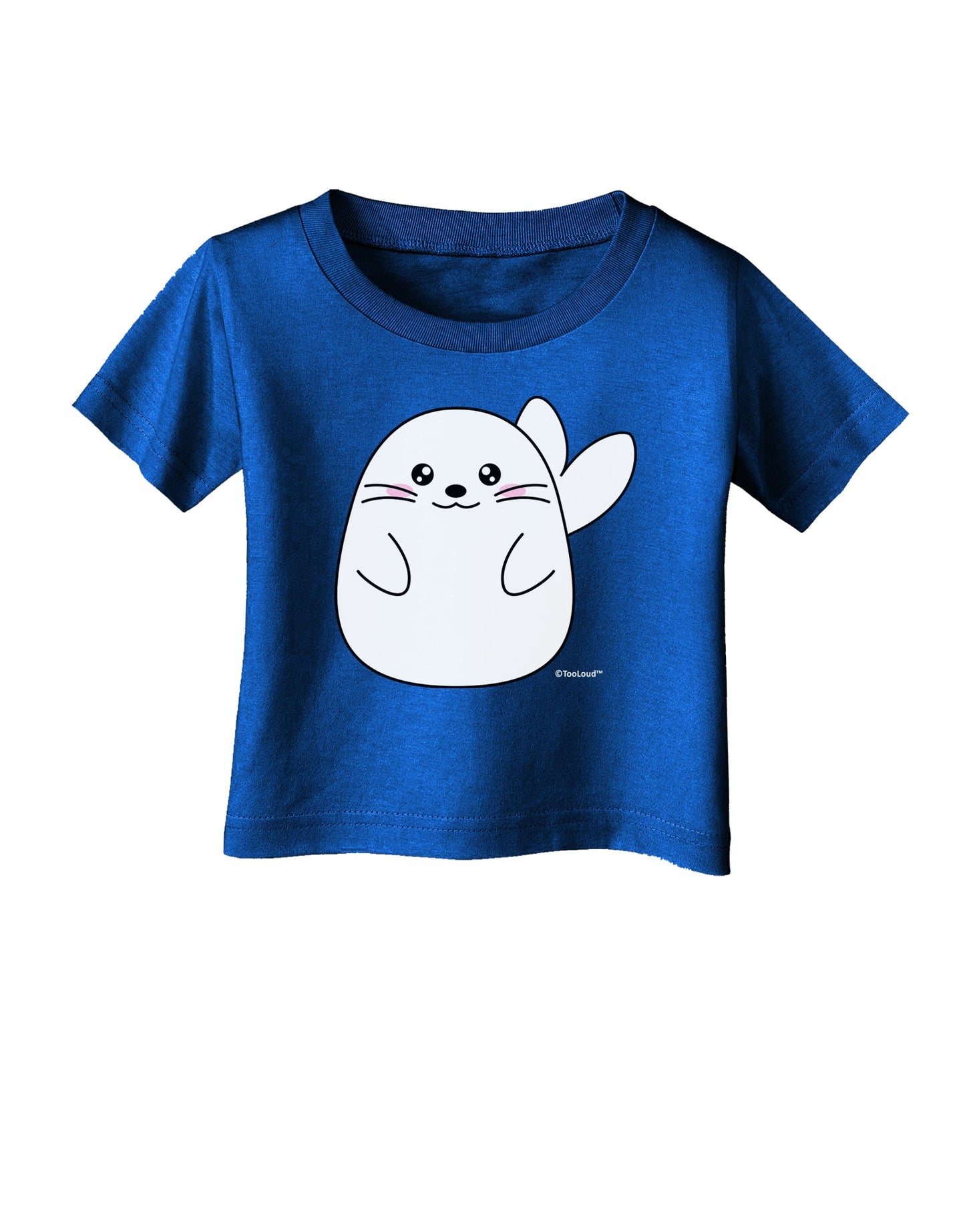 Cute Seal Infant T-Shirt Dark by TooLoud-Infant T-Shirt-TooLoud-Royal-Blue-06-Months-Davson Sales