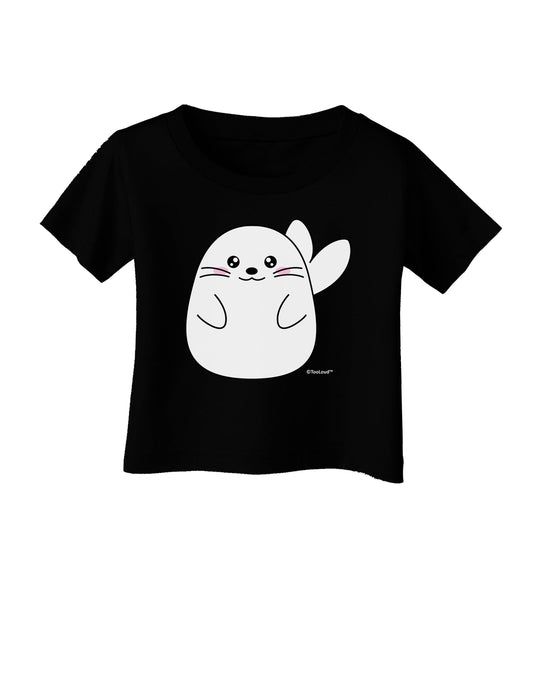 Cute Seal Infant T-Shirt Dark by TooLoud-Infant T-Shirt-TooLoud-Black-06-Months-Davson Sales