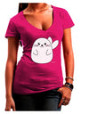 Cute Seal Juniors V-Neck Dark T-Shirt by TooLoud-Womens V-Neck T-Shirts-TooLoud-Hot-Pink-Juniors Fitted Small-Davson Sales