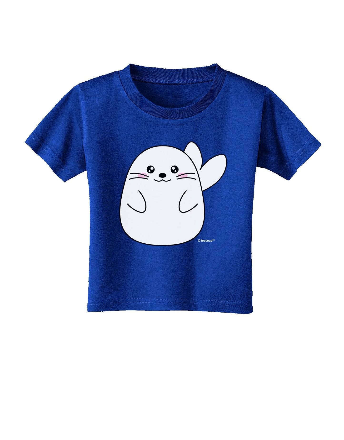 Cute Seal Toddler T-Shirt Dark by TooLoud-Toddler T-Shirt-TooLoud-Royal-Blue-2T-Davson Sales