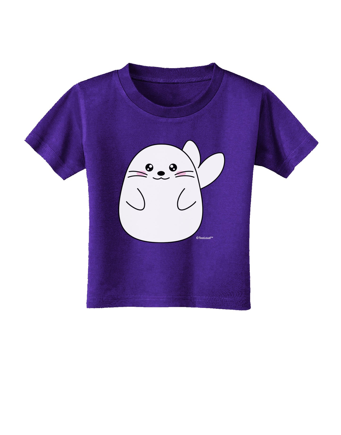 Cute Seal Toddler T-Shirt Dark by TooLoud-Toddler T-Shirt-TooLoud-Purple-2T-Davson Sales