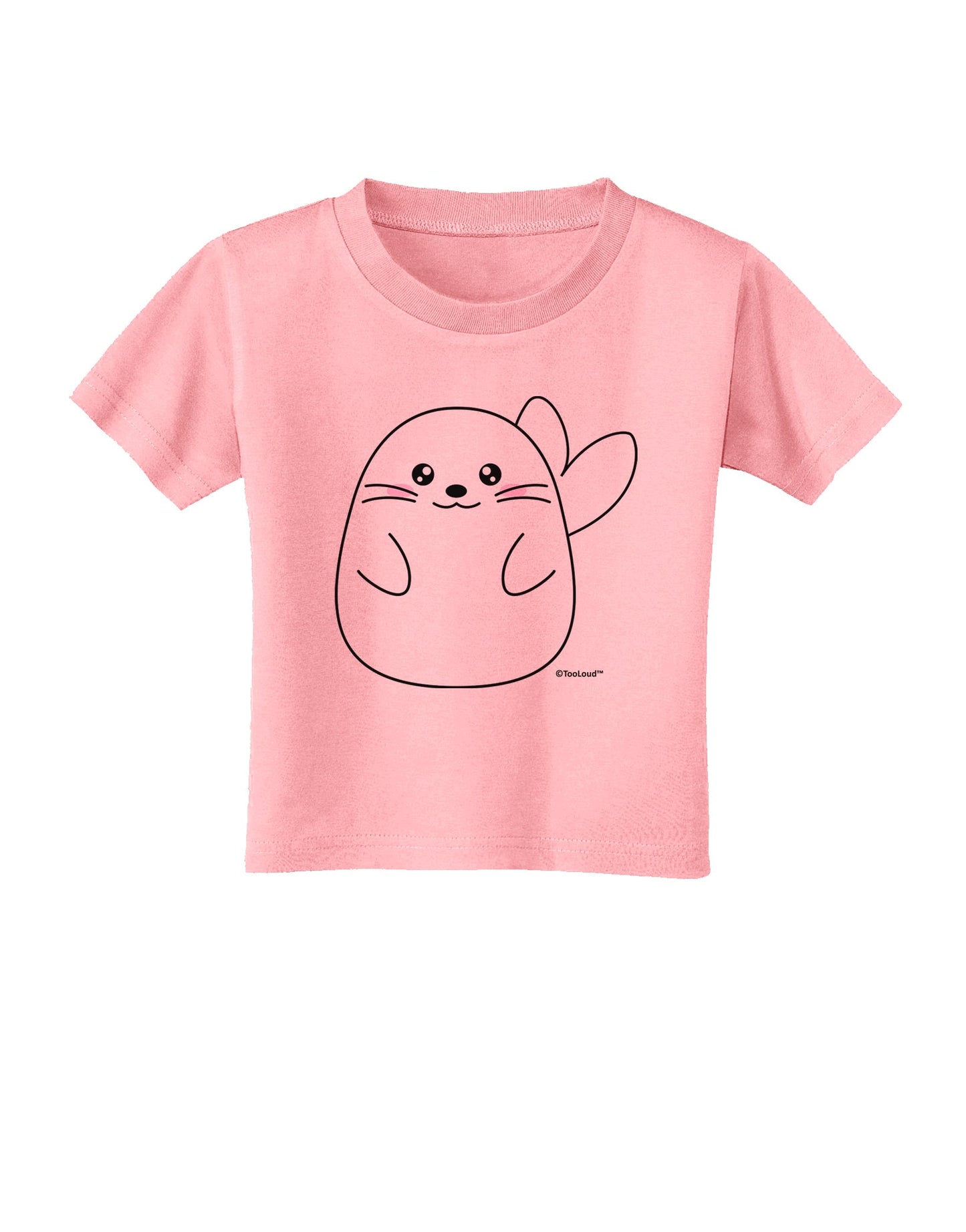 Cute Seal Toddler T-Shirt by TooLoud-Toddler T-Shirt-TooLoud-Candy-Pink-2T-Davson Sales