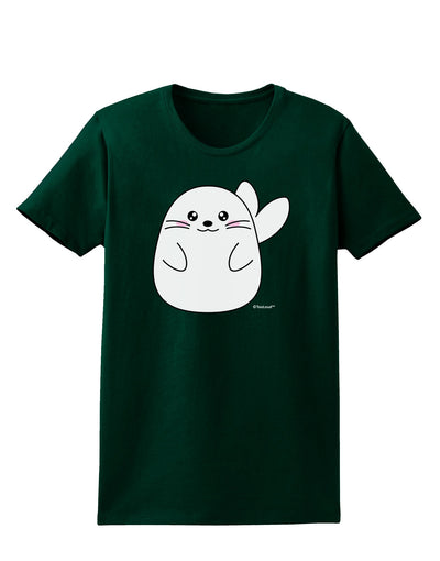 Cute Seal Womens Dark T-Shirt by TooLoud-Womens T-Shirt-TooLoud-Forest-Green-Small-Davson Sales