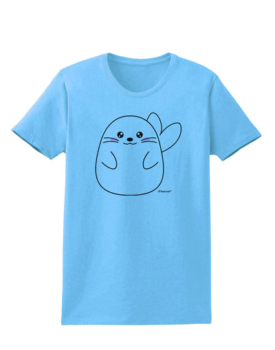 Cute Seal Womens T-Shirt by TooLoud-Womens T-Shirt-TooLoud-Aquatic-Blue-X-Small-Davson Sales