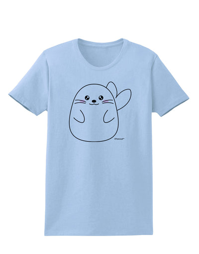 Cute Seal Womens T-Shirt by TooLoud-Womens T-Shirt-TooLoud-Light-Blue-X-Small-Davson Sales