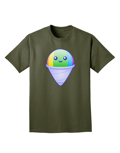 Cute Shaved Ice Adult Dark T-Shirt by TooLoud-Mens T-Shirt-TooLoud-Military-Green-Small-Davson Sales