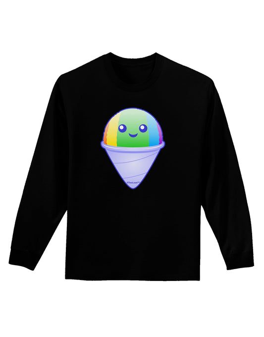 Cute Shaved Ice Adult Long Sleeve Dark T-Shirt by TooLoud-TooLoud-Black-Small-Davson Sales