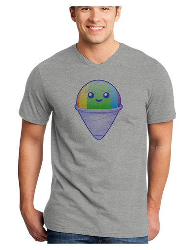 Cute Shaved Ice Adult V-Neck T-shirt by TooLoud-Mens V-Neck T-Shirt-TooLoud-HeatherGray-Small-Davson Sales