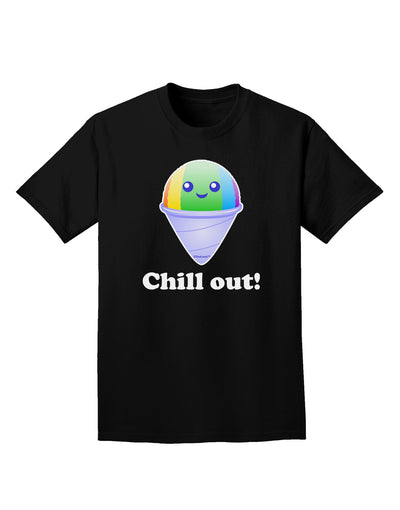 Cute Shaved Ice Chill Out Adult Dark T-Shirt-Mens T-Shirt-TooLoud-Black-Small-Davson Sales