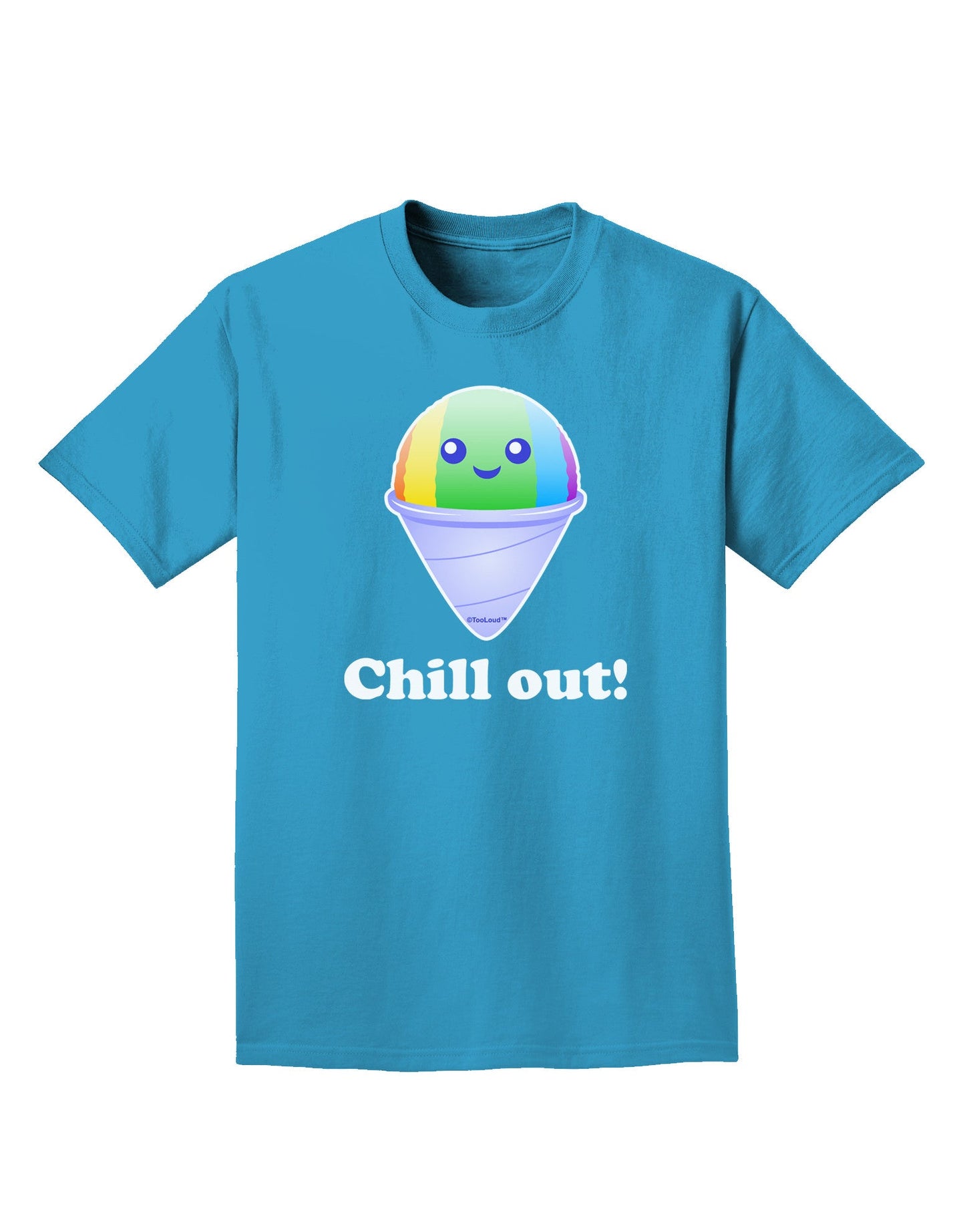 Cute Shaved Ice Chill Out Adult Dark T-Shirt-Mens T-Shirt-TooLoud-Turquoise-Small-Davson Sales