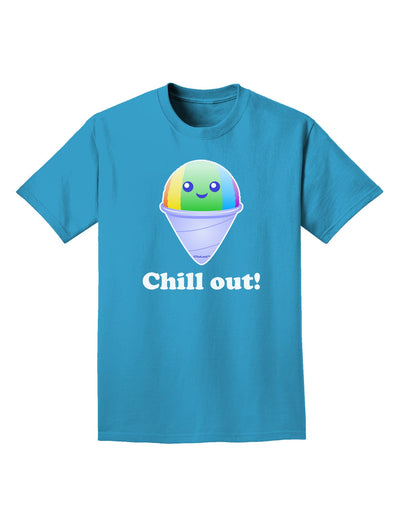 Cute Shaved Ice Chill Out Adult Dark T-Shirt-Mens T-Shirt-TooLoud-Turquoise-Small-Davson Sales